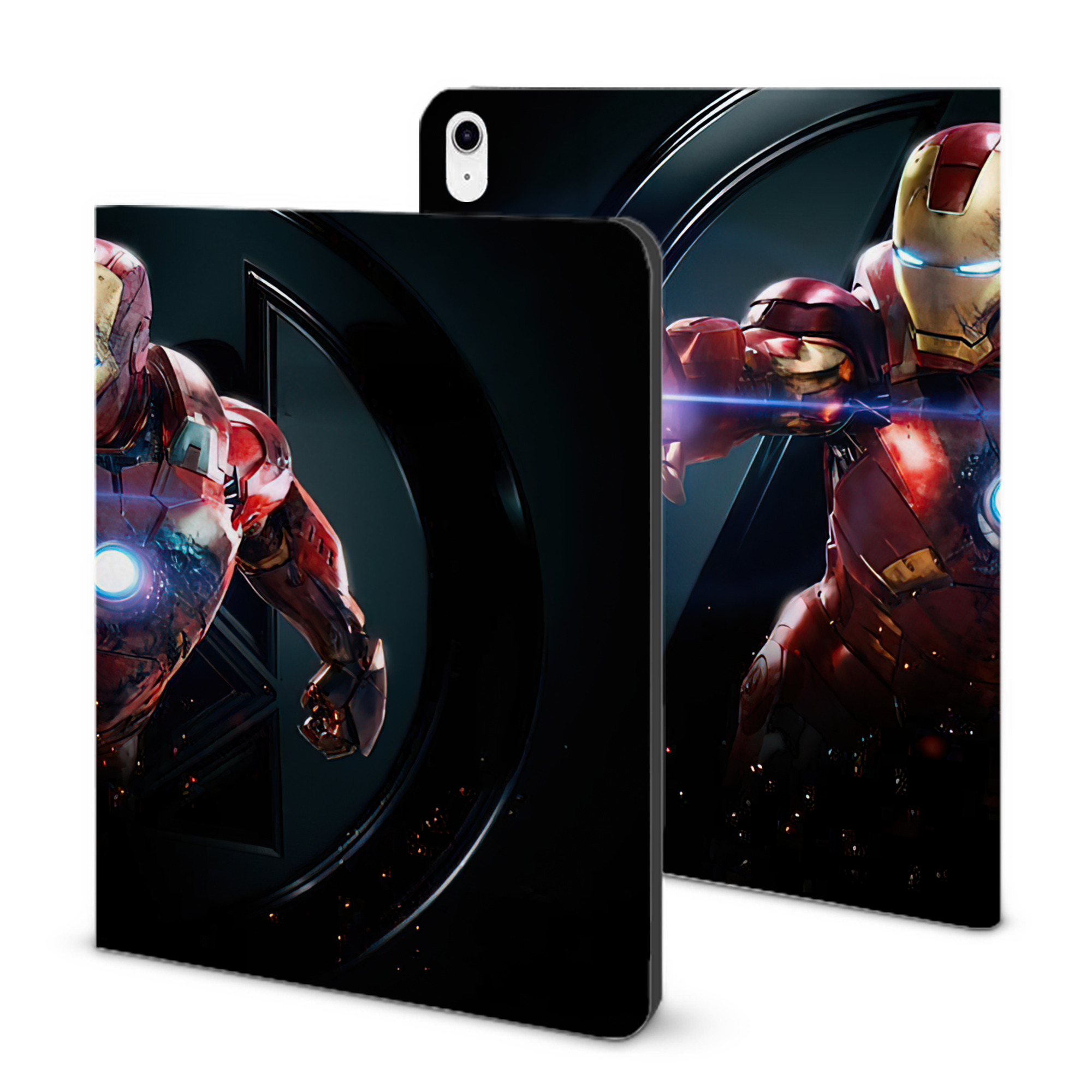 （画像用） アベンジャーズ The Avengers IPad ケース ブック型 PUレザー TPU 耐衝撃 軽量 薄型 ペン収納なし 全面保護 IPad 各モデル対応